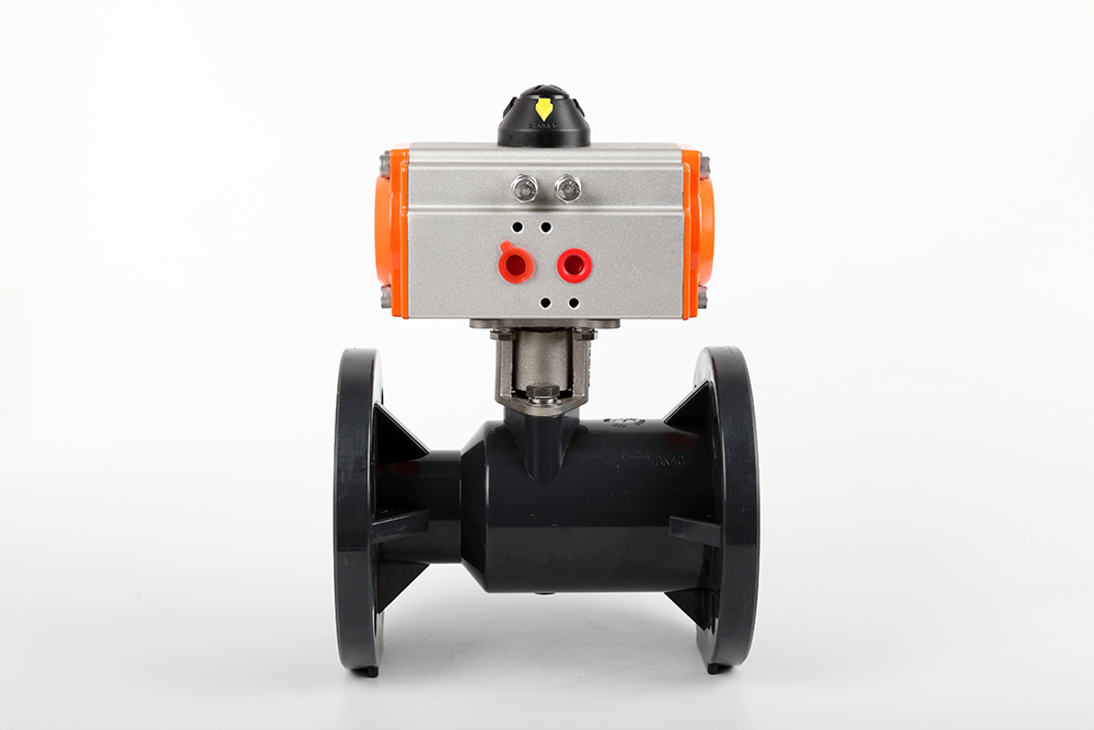 六枝特气动法兰一体球阀